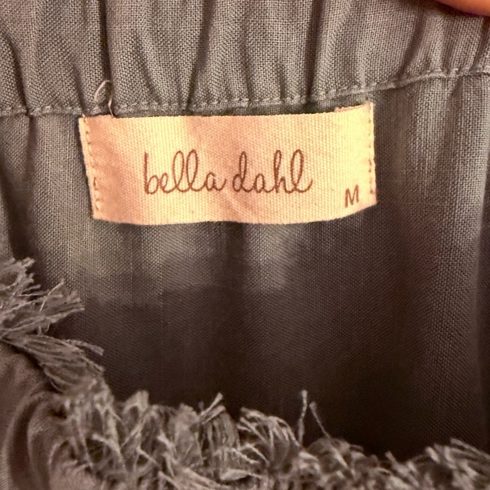 BELLA DAHL Strapless Frayed Jumper - Picture 8 of 9